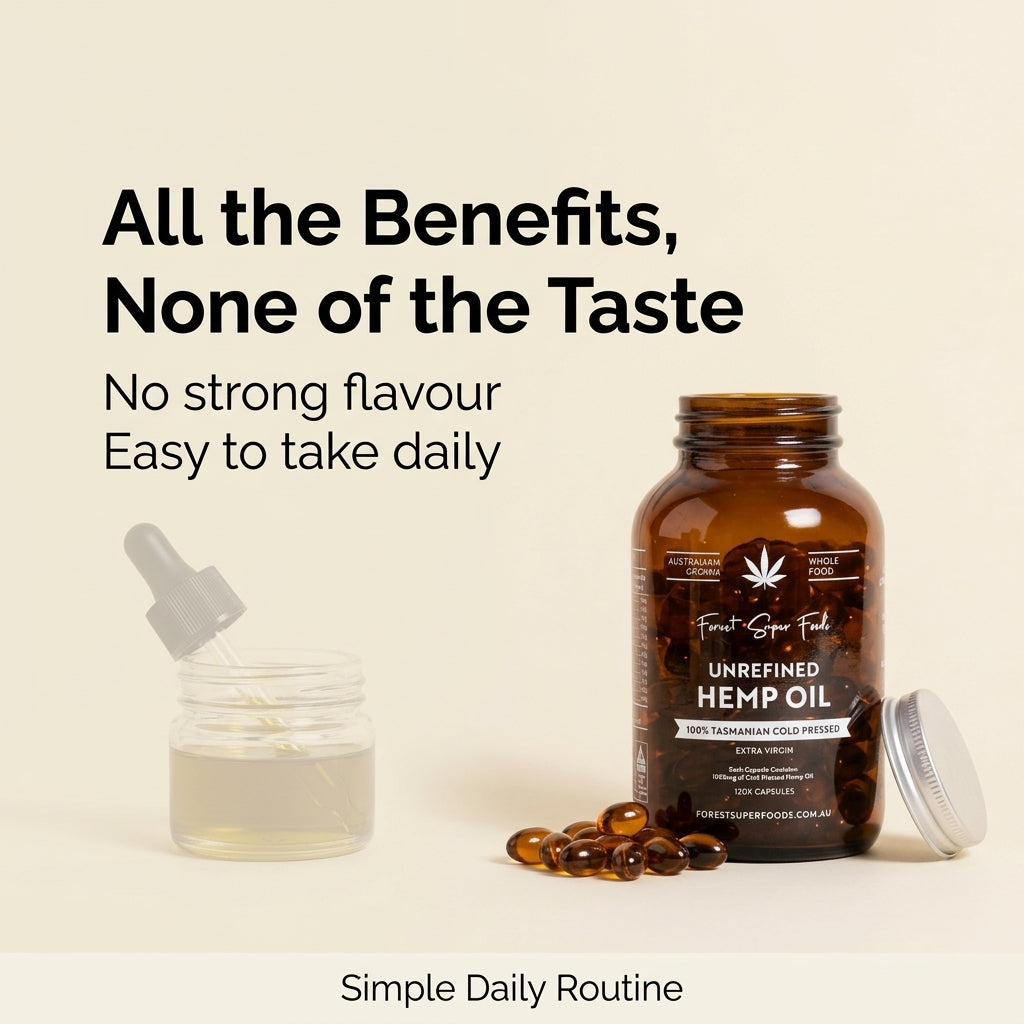 Unfiltered Hemp Seed Oil Capsules